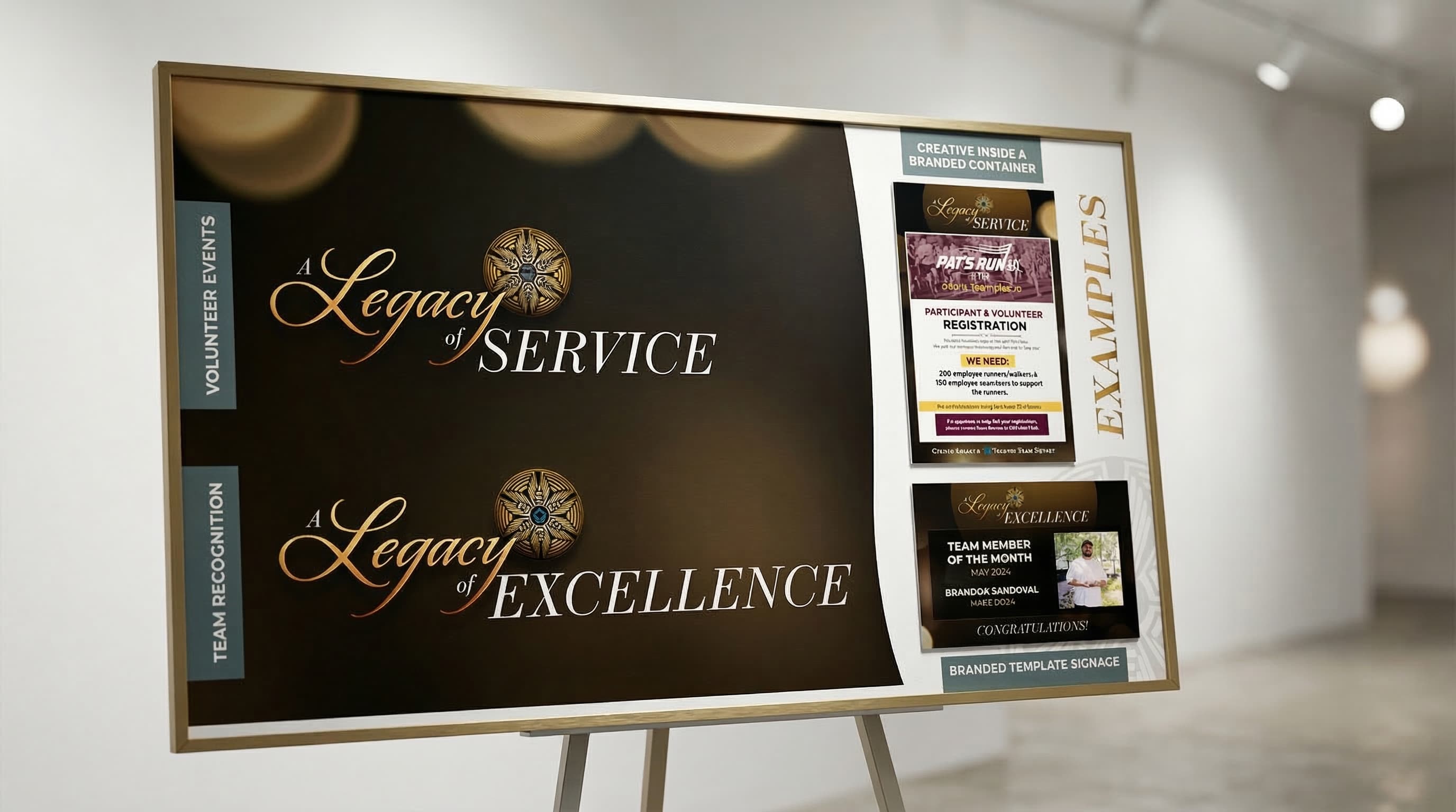 Presentation board mockup