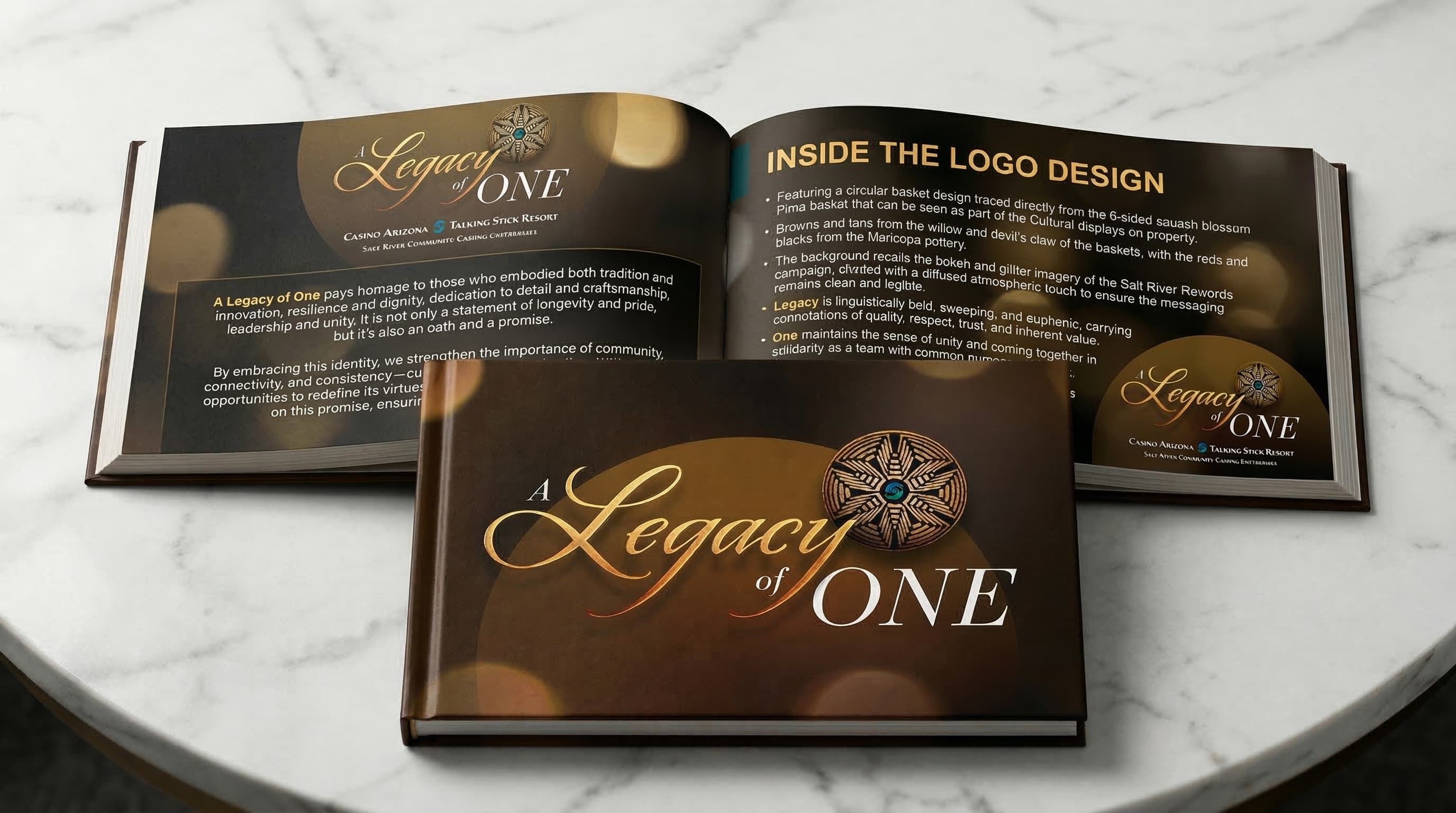 A Legacy of One brand presentation books