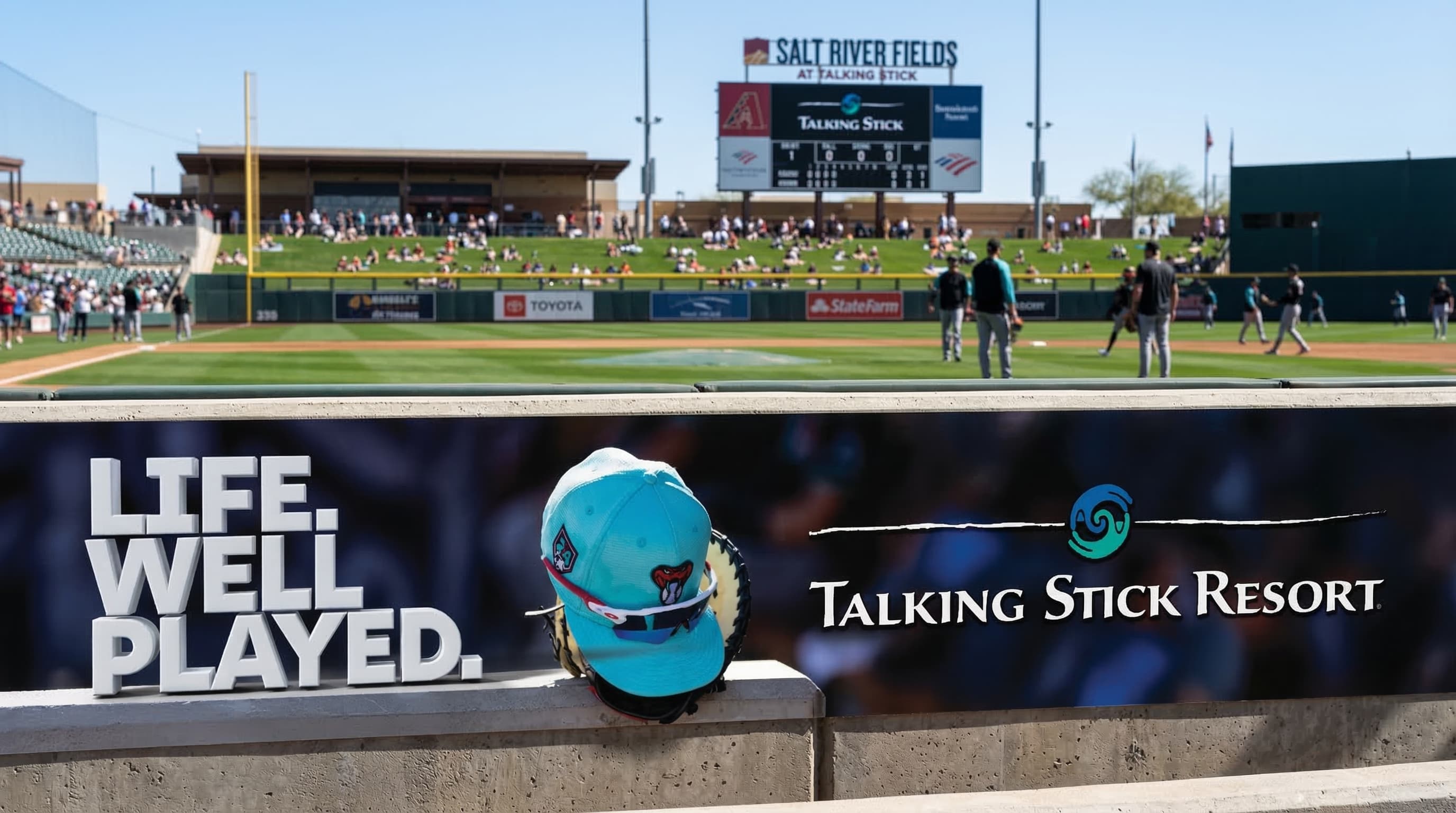 Chase Field infield branding