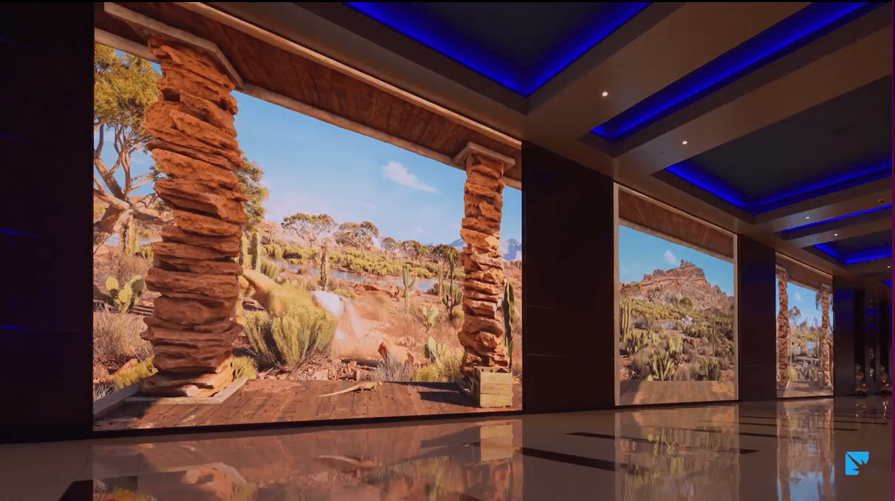 LED hallway installation