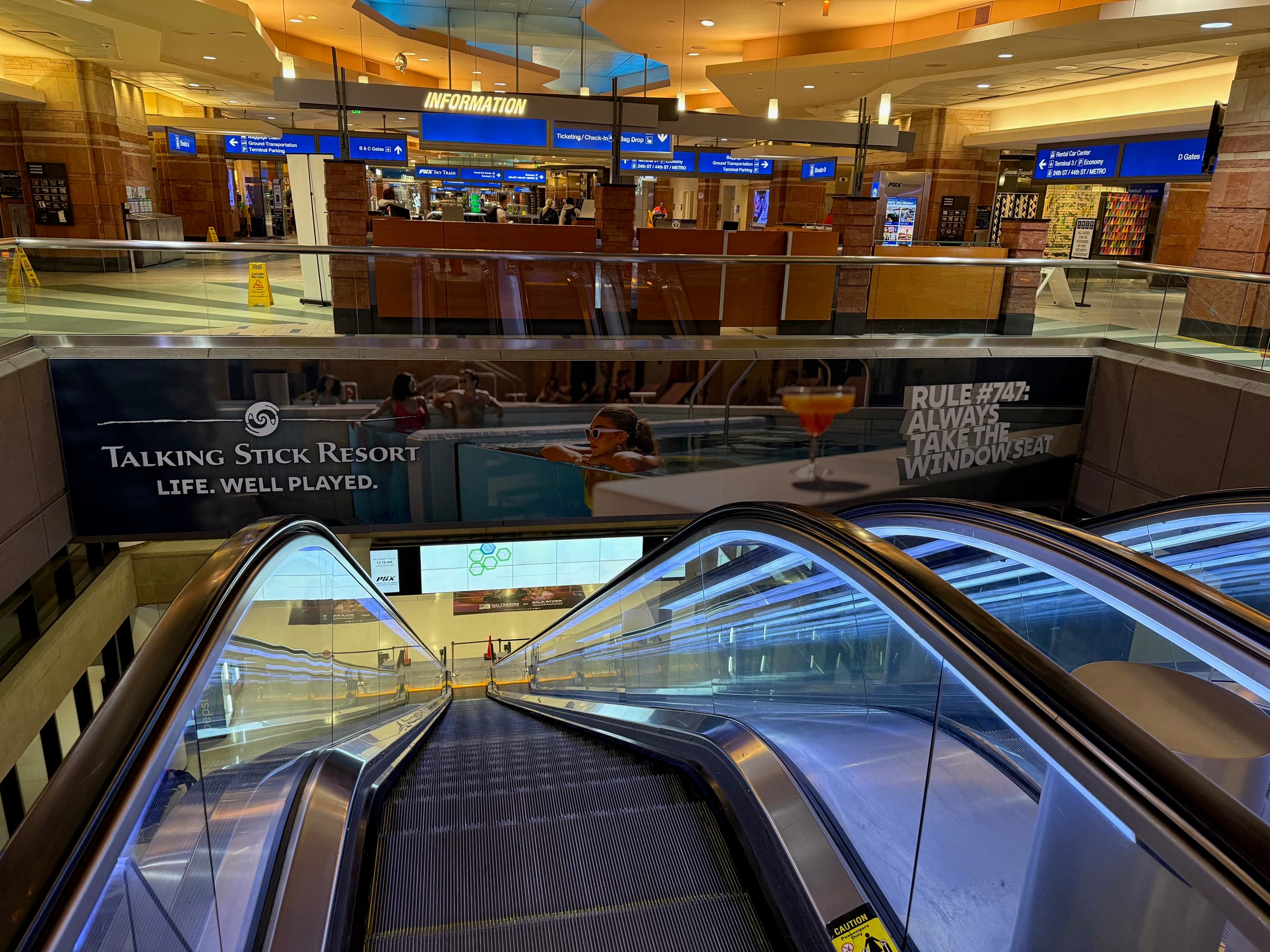 Airport signage wrap