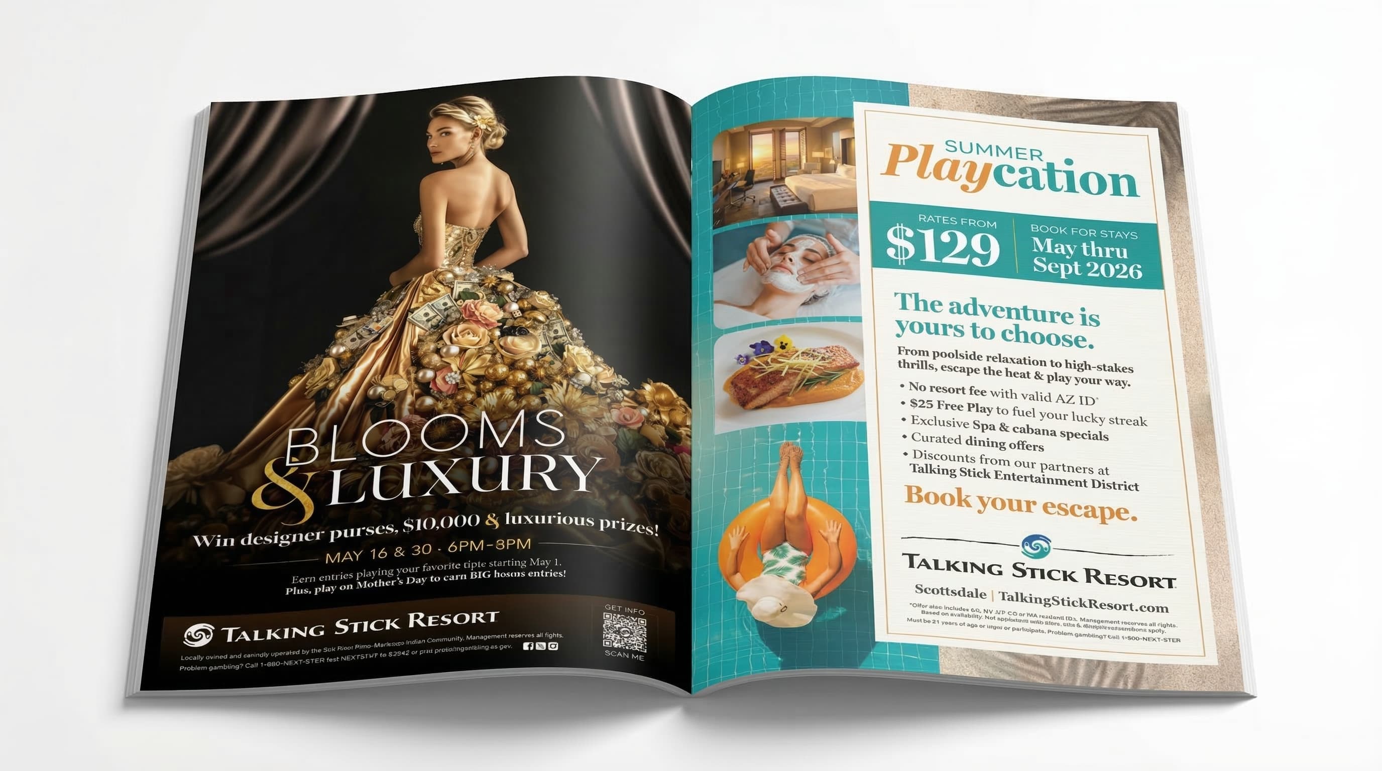 Magazine spread design