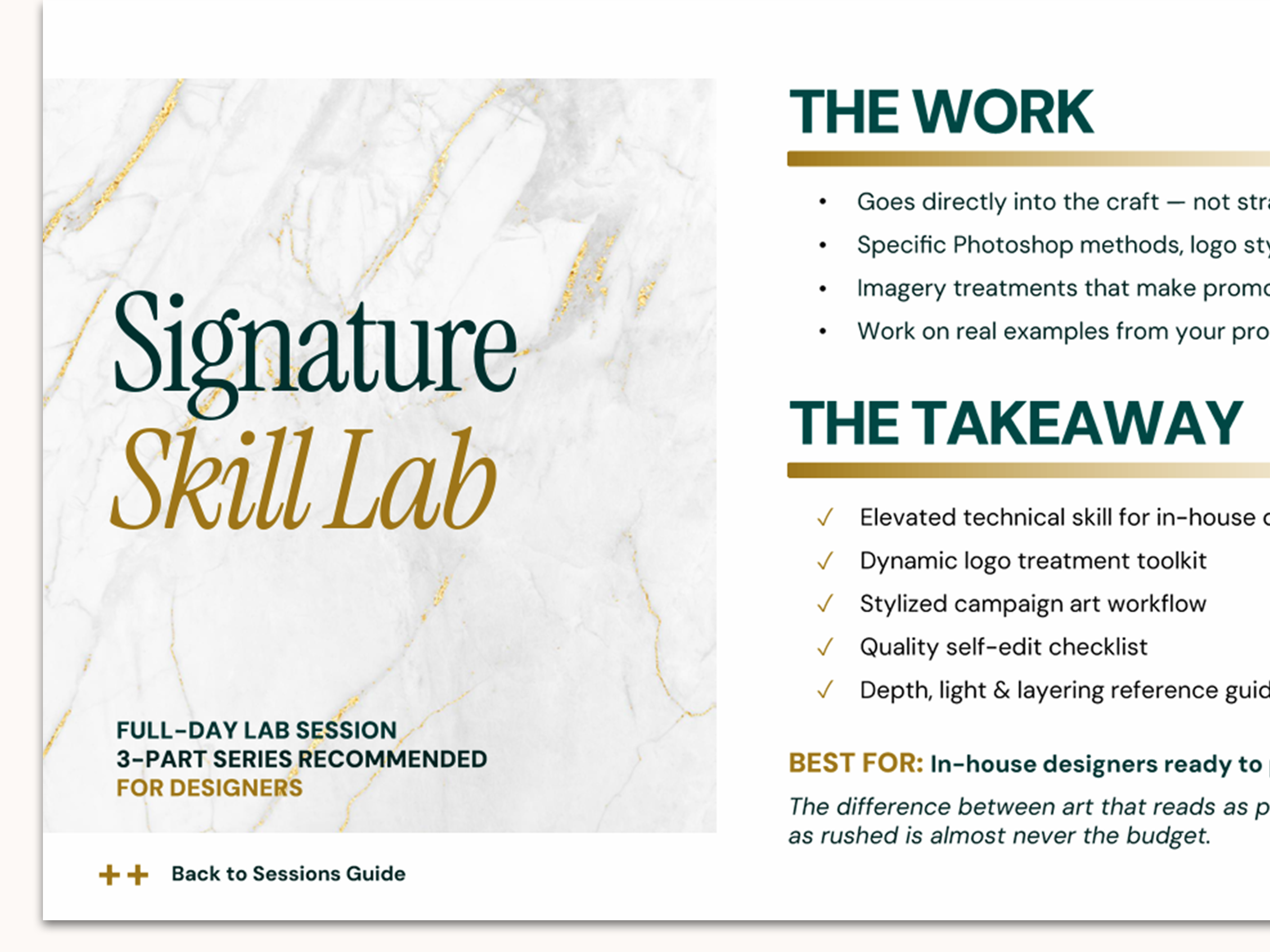 Executive Workshops