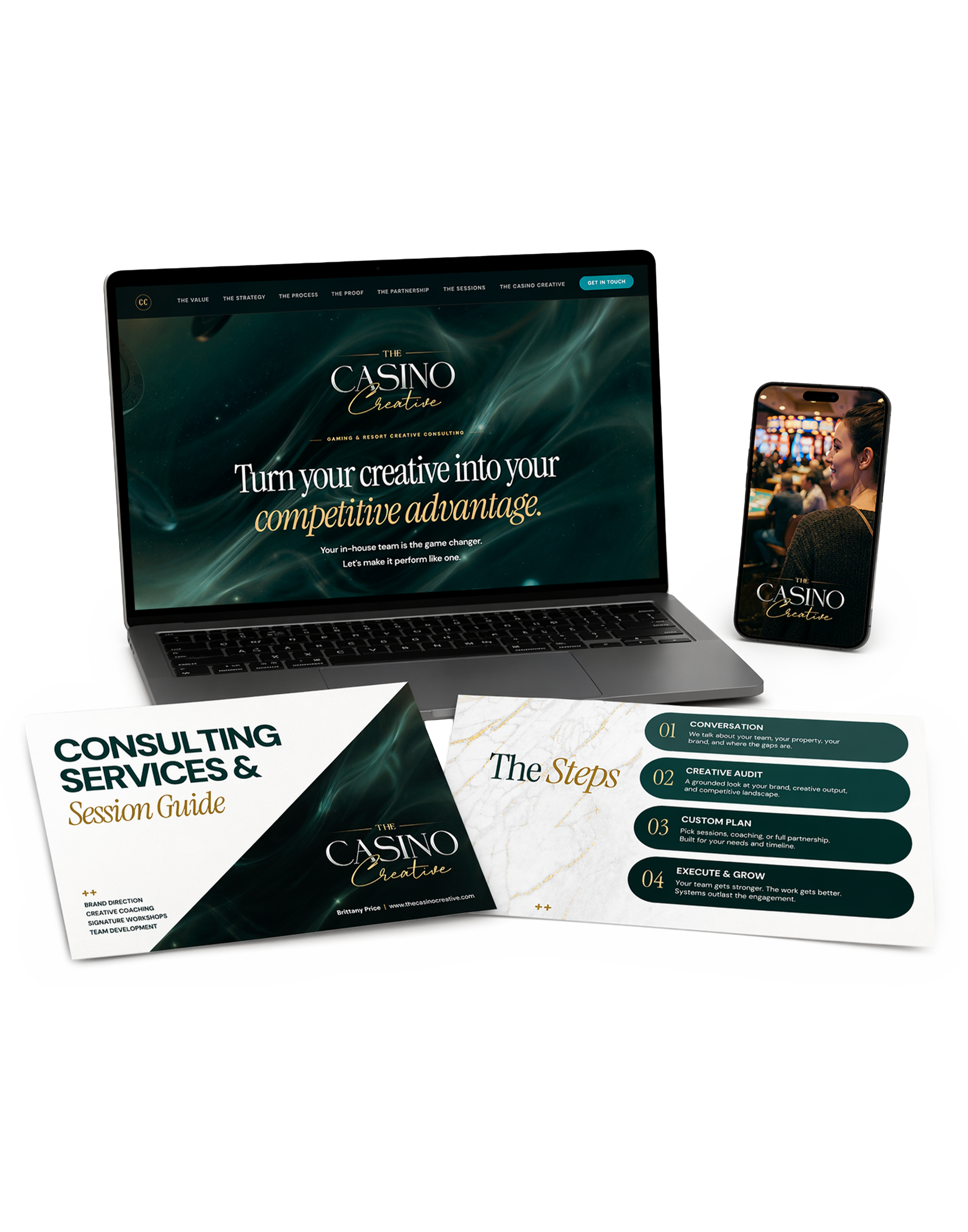 The Casino Creative, collage of program deliverables