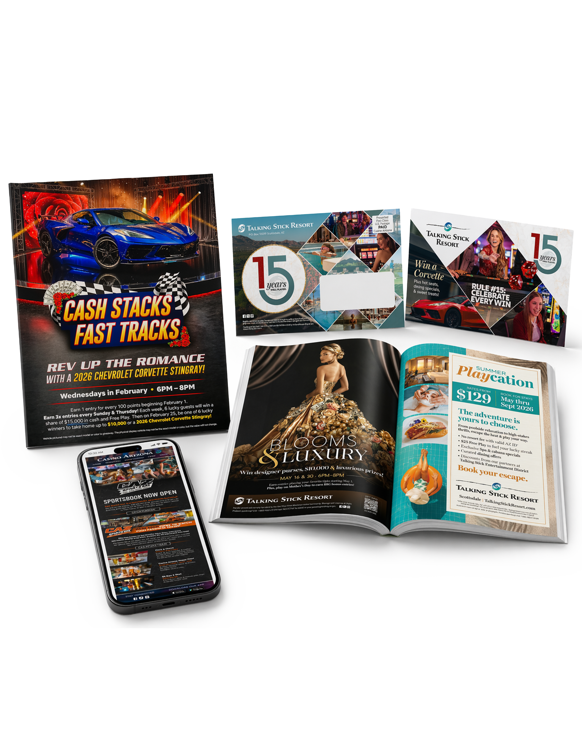 Promotional & Graphic Design, collage of program deliverables